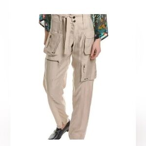 Johnny Was Tan Relaxed Fit Trousers Sz 6
